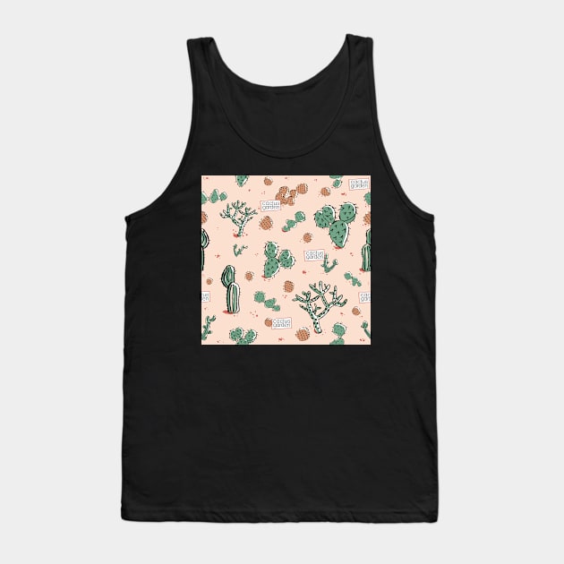 cactus garden Tank Top by colorofmagic